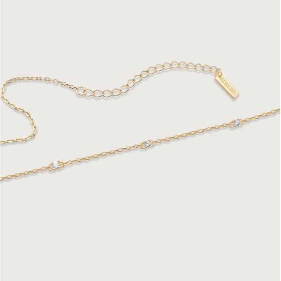 Orzura Diane Leaf Pendant Necklace, 18K Gold Vermeil - Picture 3 of 3